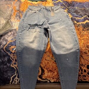 Tractr Distressed Light Blue Boyfriend Jeans